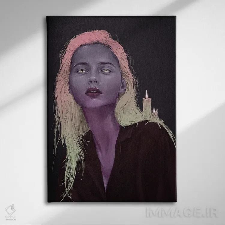 تابلو دکوراتیو موم اثر دنیل جیمز اسمیت - نمای روبهرو روی دیوار