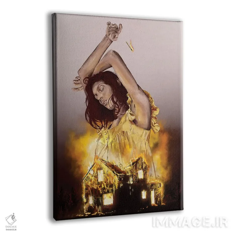 تابلو دکوراتیو ویرانگر خانه اثر دنیل جیمز اسمیت - نمای پرسپکتیو محصول