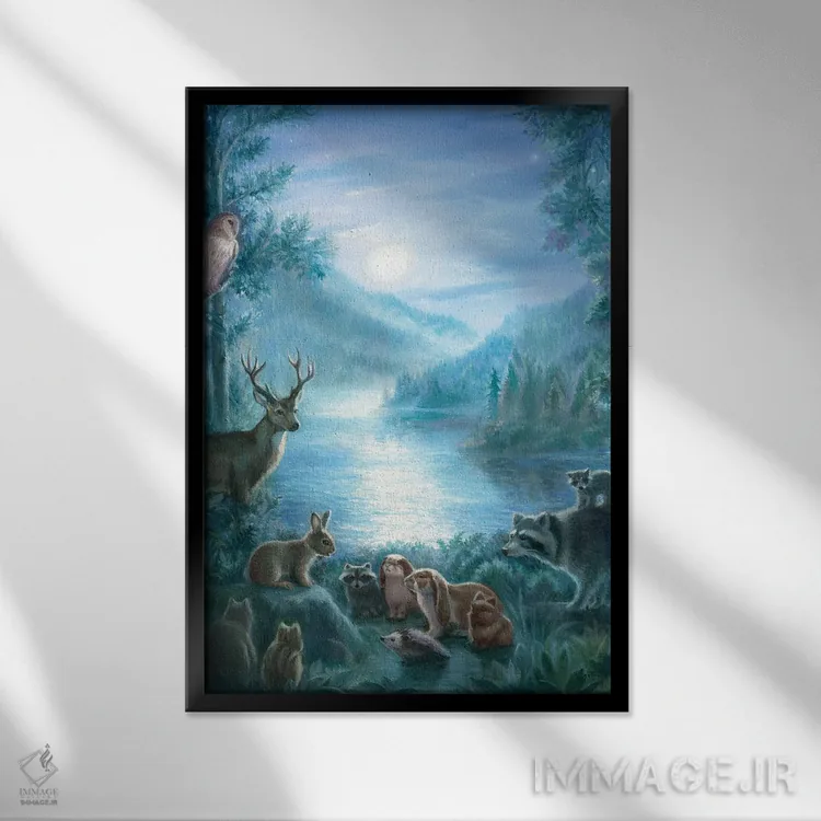 تابلو دکوراتیو راوی داستان اثر دیوید جواکین - نمای قابدار مشکی