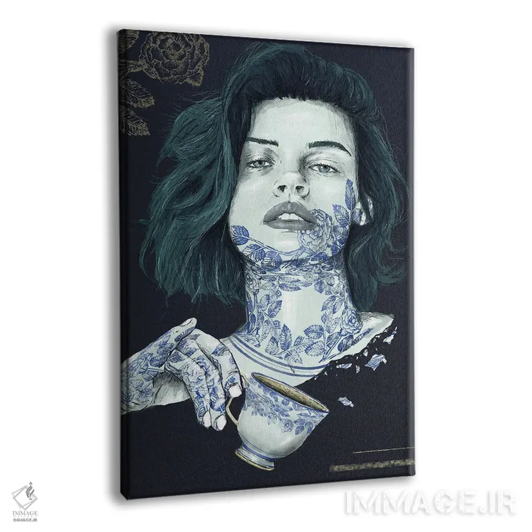 تابلو دکوراتیو چای اثر دنیل جیمز اسمیت - نمای پرسپکتیو محصول