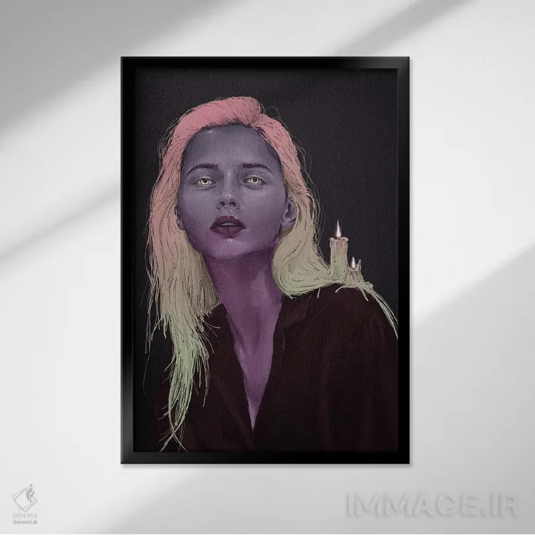 تابلو دکوراتیو موم اثر دنیل جیمز اسمیت - نمای قابدار مشکی