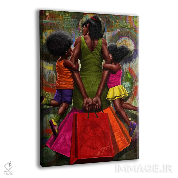 تابلو دکوراتیو قدرت یک مادر اثر دیان جی - نمای پرسپکتیو محصول
