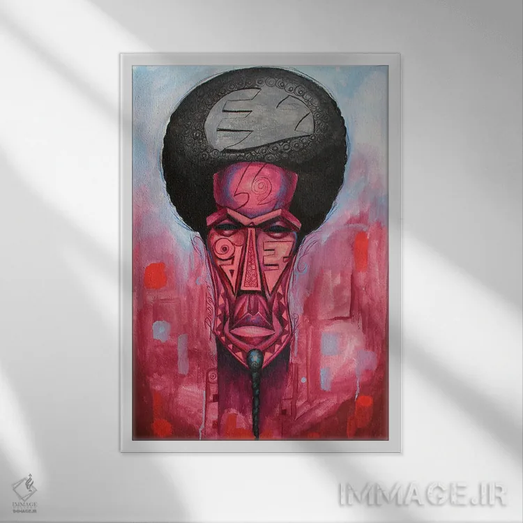 تابلو دکوراتیو نظریه های اقتصادی ماسکینومی اثر دیان جی - نمای قابدار سفید