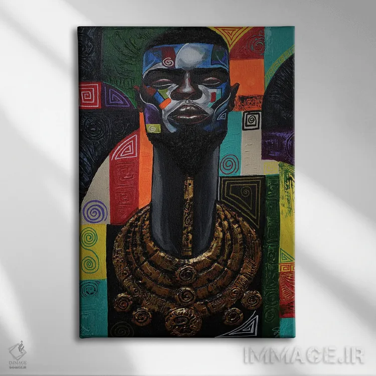 تابلو دکوراتیو حس پادشاهی اثر دیان جی - نمای روبهرو روی دیوار