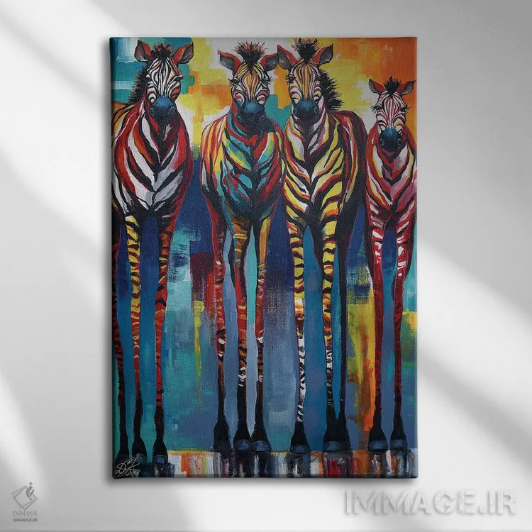 تابلو دکوراتیو استار باشکوه اثر دیان جی - نمای روبهرو روی دیوار