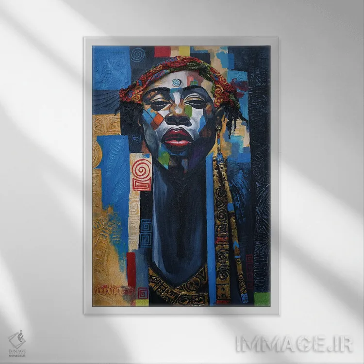 تابلو دکوراتیو زینت بخش زیبا اثر دیان جی - نمای قابدار سفید