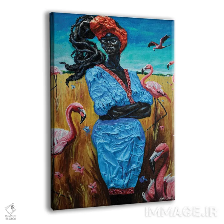 تابلو دکوراتیو دختر جنوبی اثر دیان جی - نمای پرسپکتیو محصول