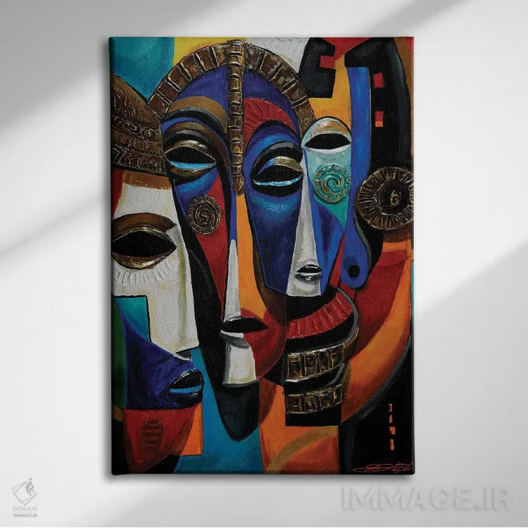 تابلو کلاسیک ماسکین اثر دیان جی - نمای روبهرو روی دیوار