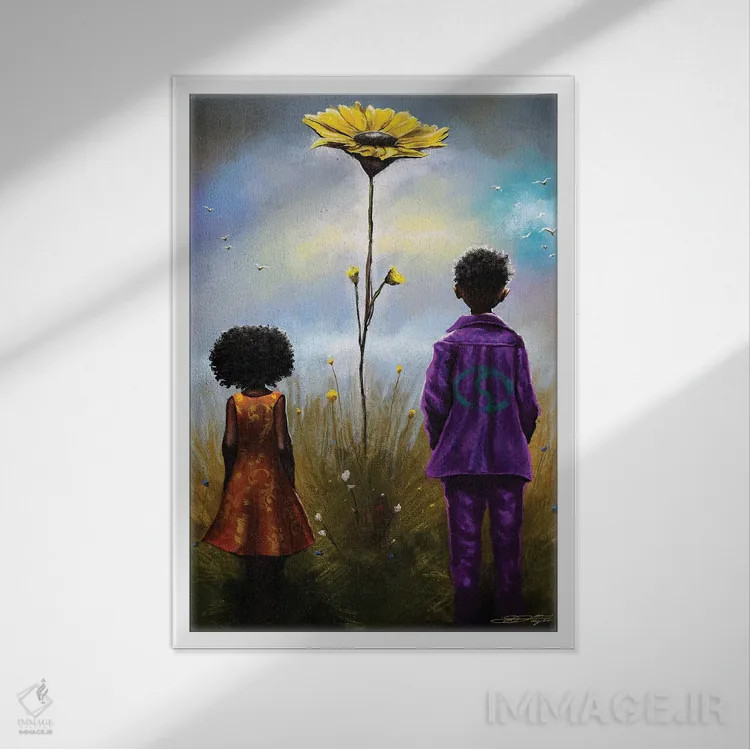 تابلو دکوراتیو نور پس از طوفان اثر دیان جی - نمای قابدار سفید