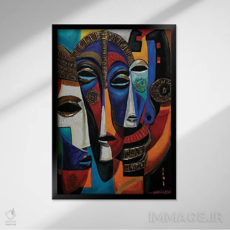 تابلو کلاسیک ماسکین اثر دیان جی - نمای قابدار مشکی