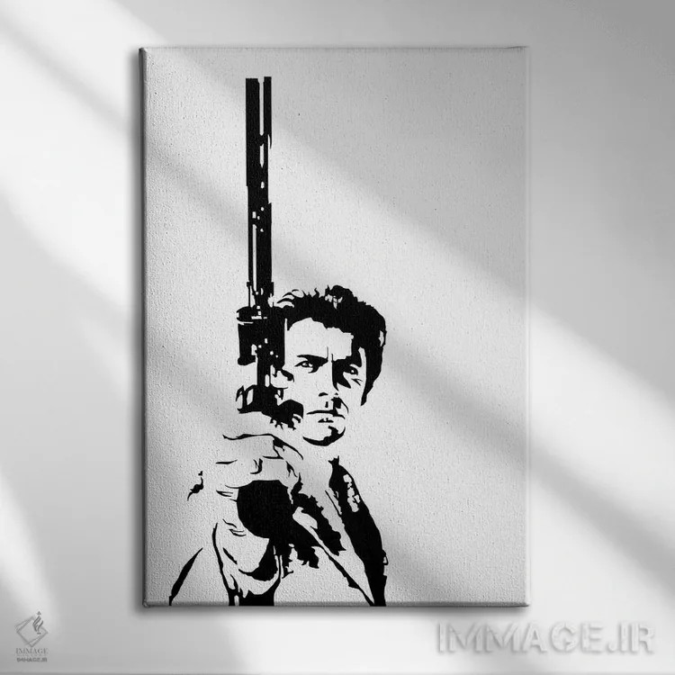 تابلو مدرن هری کثیف اثر دراپ کیک آرت - نمای روبهرو روی دیوار