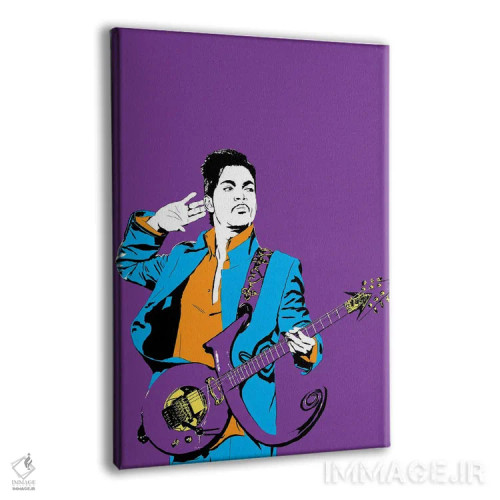 تابلو مدرن پرینس اثر دراپ کیک آرت - نمای پرسپکتیو محصول