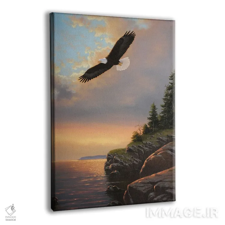 تابلو دکوراتیو پرواز شامگاهی اثر درک هانسن - نمای پرسپکتیو محصول