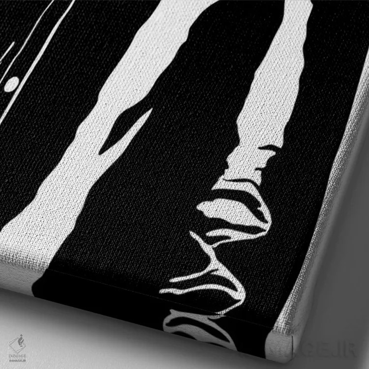 تابلو مدرن کریس راک اثر دراپ کیک آرت - نمای نزدیک بافت بوم