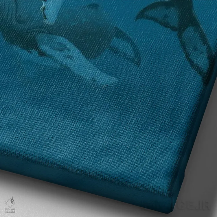 تابلو دکوراتیو معجزه کهالا اثر درک هانسن - نمای نزدیک بافت بوم