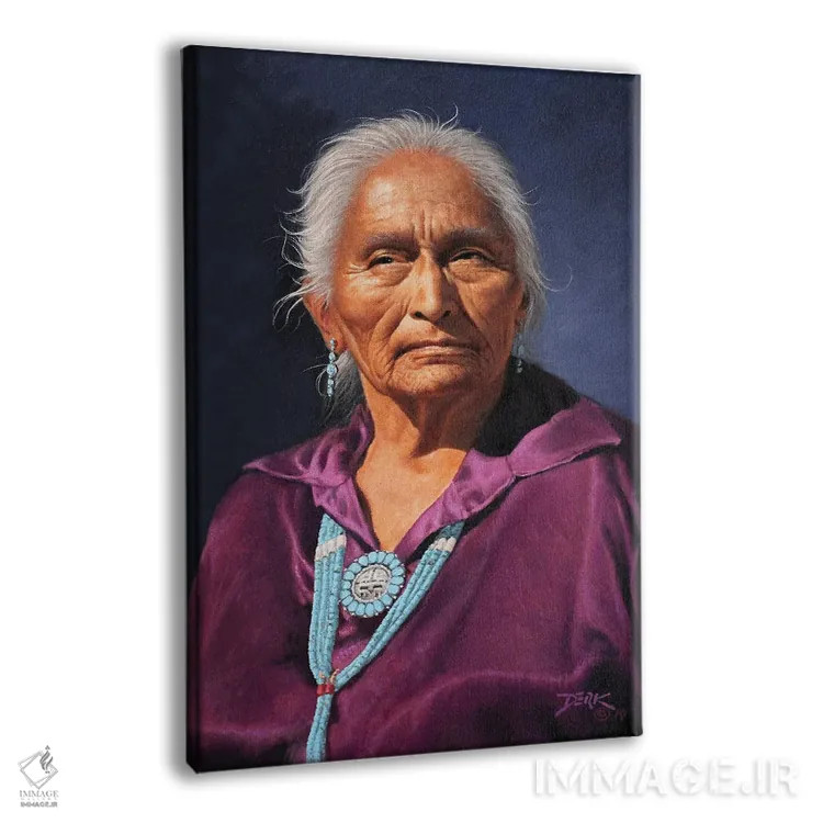 تابلو دکوراتیو مادرسالار اثر درک هانسن - نمای پرسپکتیو محصول