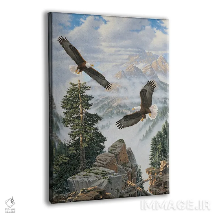 تابلو دکوراتیو آنجا که عقاب ها اوج می گیرند اثر درک هانسن - نمای پرسپکتیو محصول