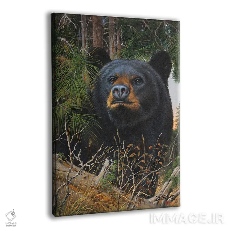 تابلو دکوراتیو پیرمرد جنگل اثر درک هانسن - نمای پرسپکتیو محصول