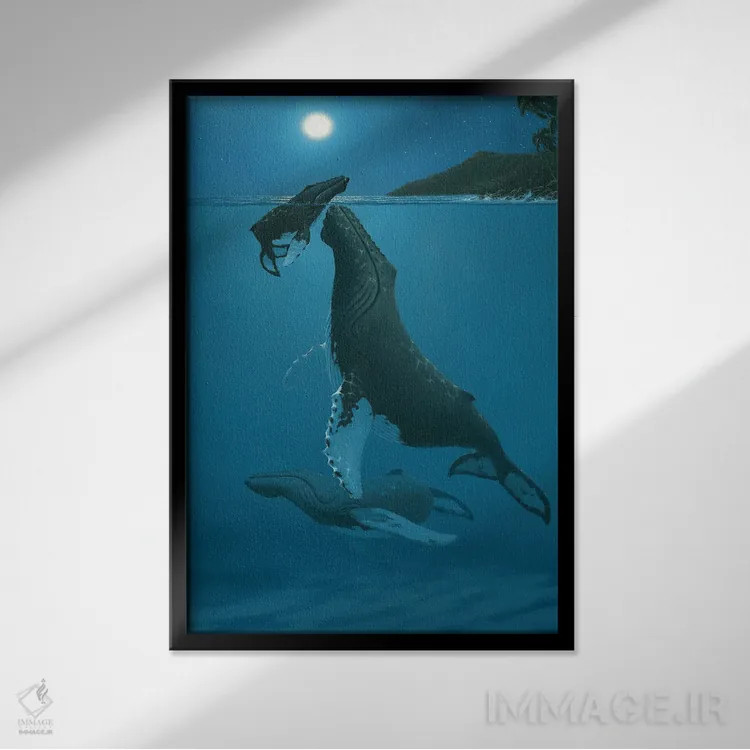 تابلو دکوراتیو معجزه کهالا اثر درک هانسن - نمای قابدار مشکی