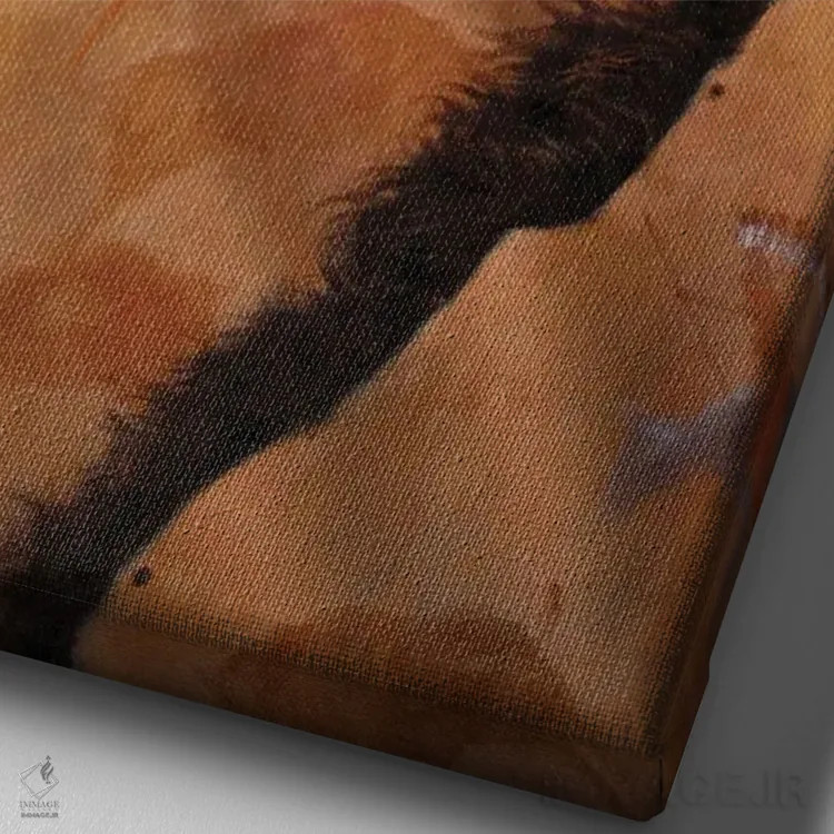 تابلو دکوراتیو ردای پدرش اثر درک هانسن - نمای نزدیک بافت بوم