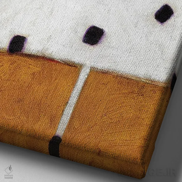 تابلو دکوراتیو سگ عاشق اثر دنیل پاتریک کس لر - نمای نزدیک بافت بوم