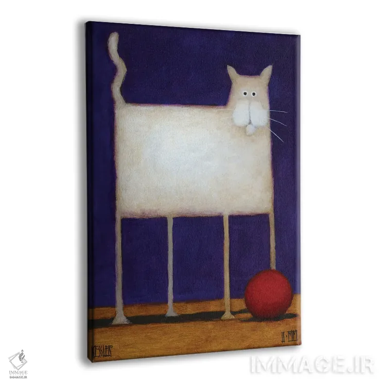 تابلو دکوراتیو دردسر اثر دنیل پاتریک کس لر - نمای پرسپکتیو محصول