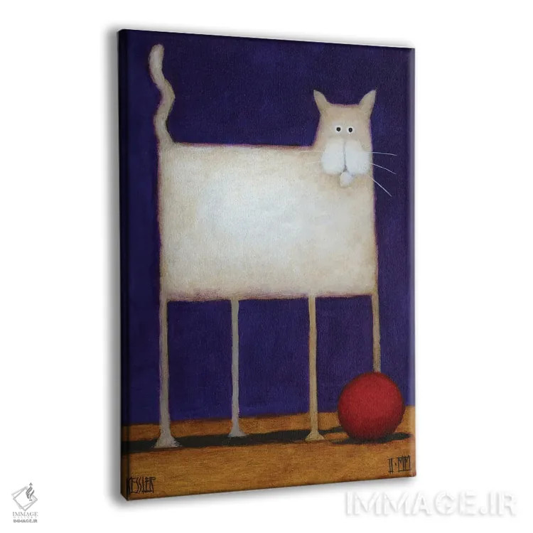 تابلو دکوراتیو دردسر اثر دنیل پاتریک کس لر - نمای پرسپکتیو محصول