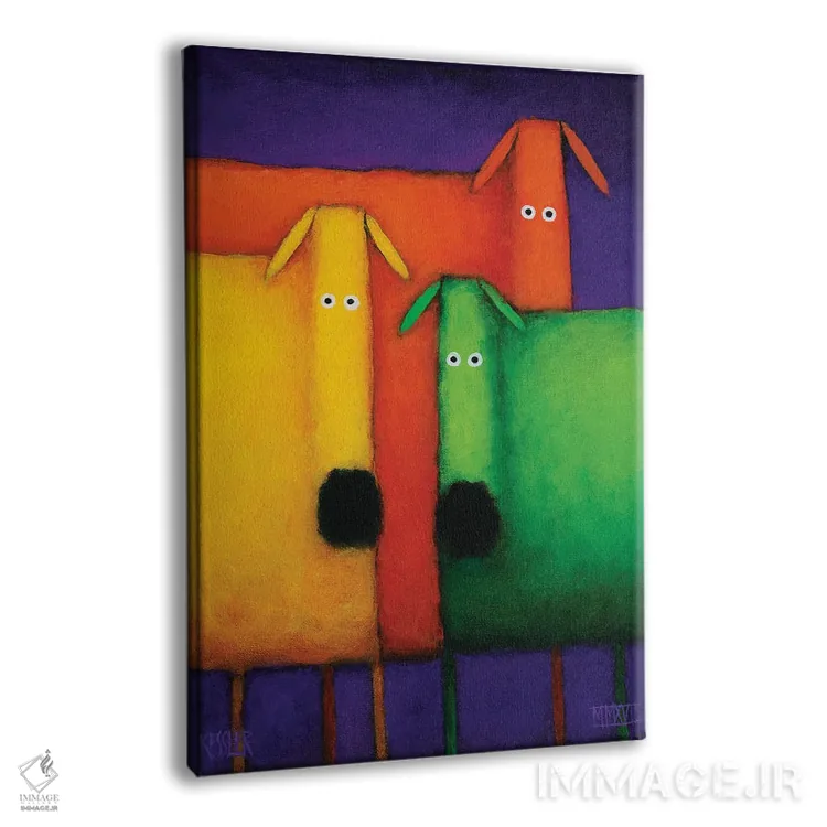 تابلو دکوراتیو جشن تنوع دو اثر دنیل پاتریک کس لر - نمای پرسپکتیو محصول