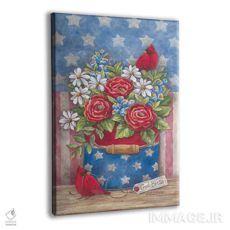 تابلو مدرن آمریکا؛ زیبا اثر دایان کاتر - نمای پرسپکتیو محصول