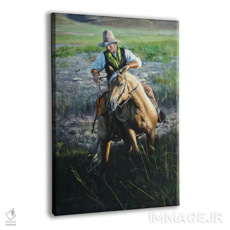 تابلو دکوراتیو اینجا و آنجا اثر دیوید ادوارد کوسرا - نمای پرسپکتیو محصول