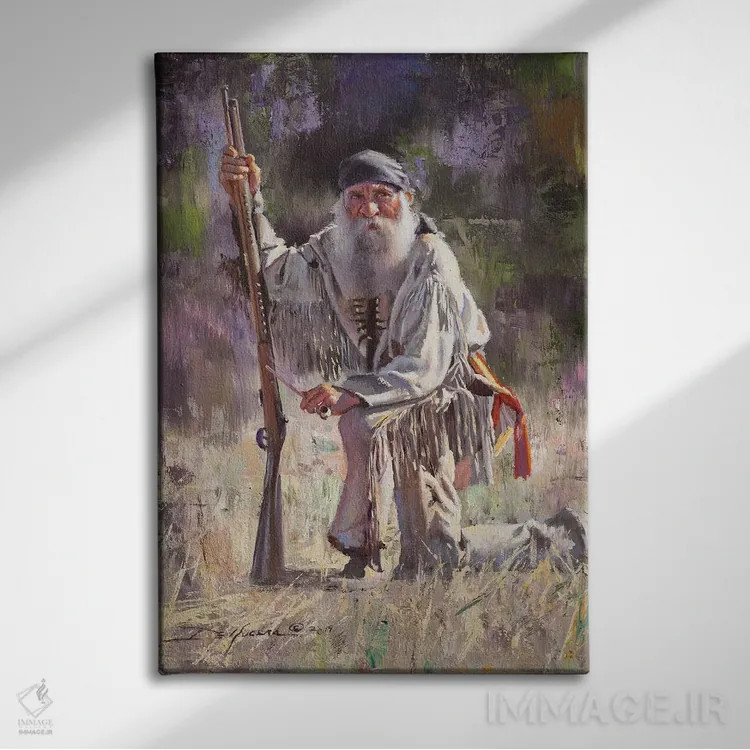 تابلو دکوراتیو استراحتی در دل طبیعت اثر دیوید ادوارد کوسرا - نمای روبهرو روی دیوار