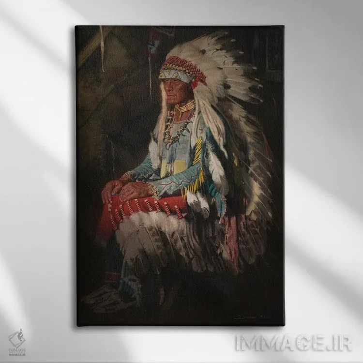 تابلو دکوراتیو زینت و شکوه اثر دیوید ادوارد کوسرا - نمای روبهرو روی دیوار