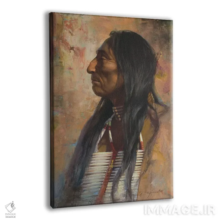 تابلو دکوراتیو بومی داکوتا اثر دیوید ادوارد کوسرا - نمای پرسپکتیو محصول