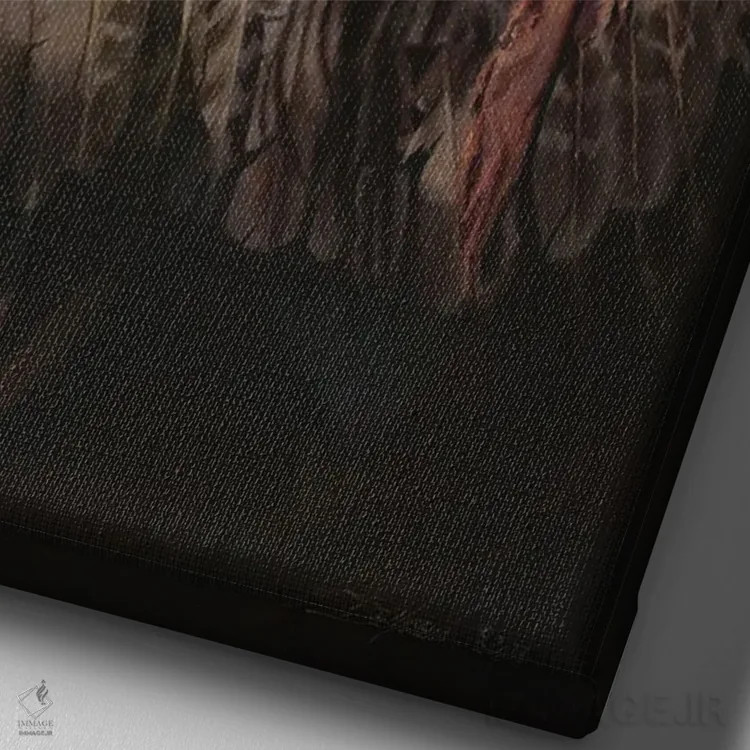 تابلو دکوراتیو زینت و شکوه اثر دیوید ادوارد کوسرا - نمای نزدیک بافت بوم