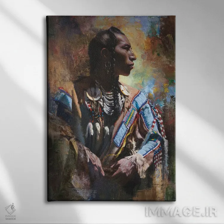 تابلو دکوراتیو تزیین شده اثر دیوید ادوارد کوسرا - نمای روبهرو روی دیوار