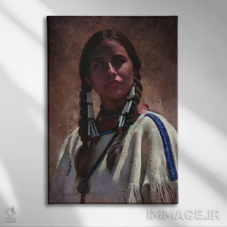 تابلو دکوراتیو چشم هایی که سخن می گویند اثر دیوید ادوارد کوسرا - نمای روبهرو روی دیوار