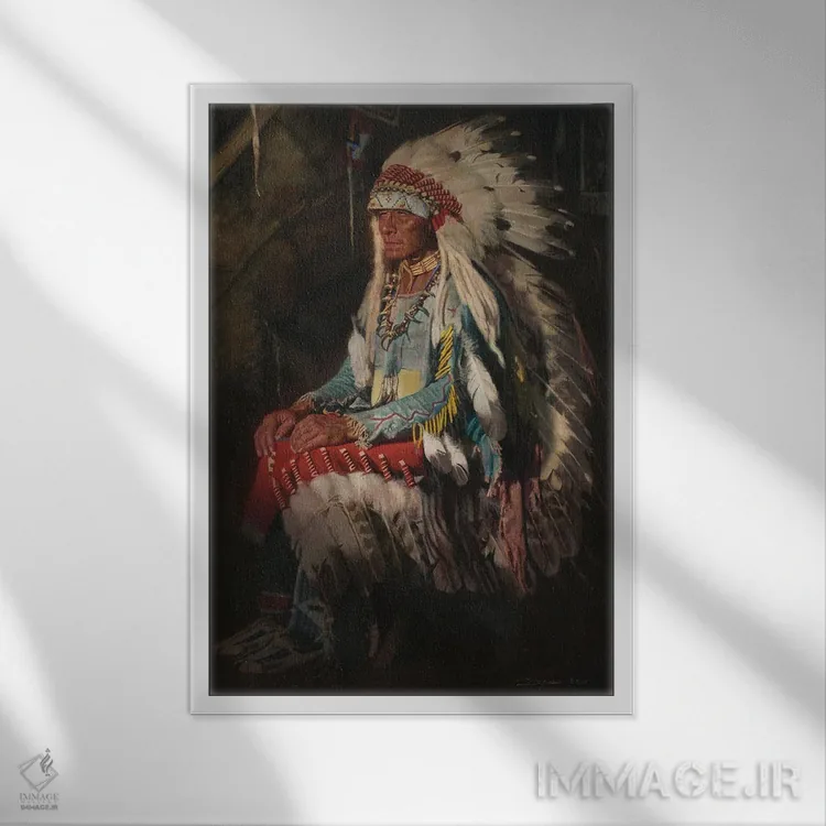تابلو دکوراتیو زینت و شکوه اثر دیوید ادوارد کوسرا - نمای قابدار سفید