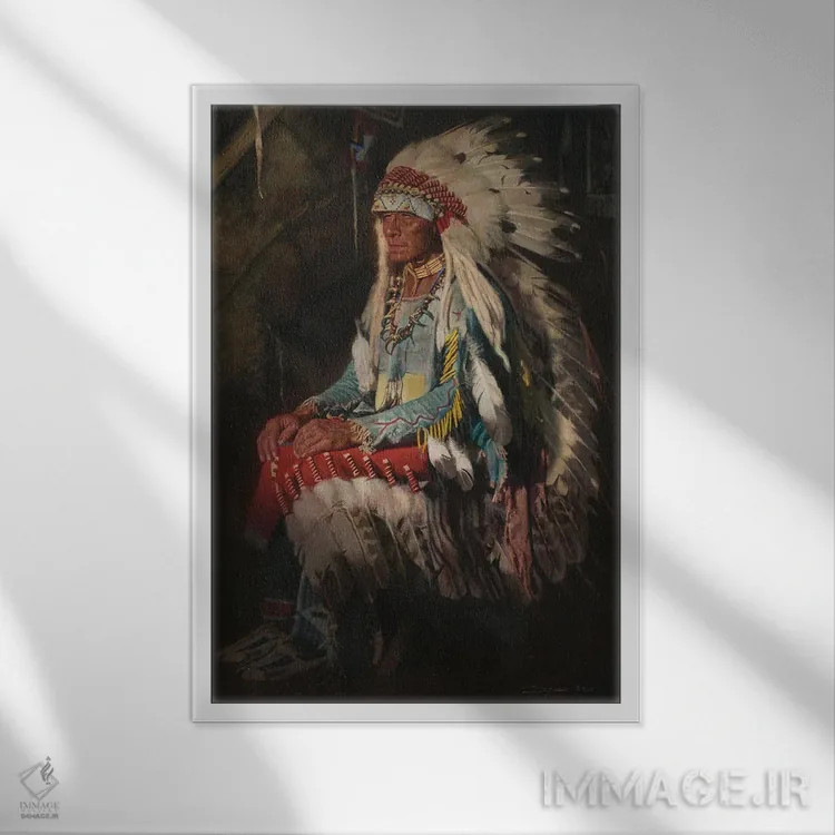 تابلو دکوراتیو زینت و شکوه اثر دیوید ادوارد کوسرا - نمای قابدار سفید