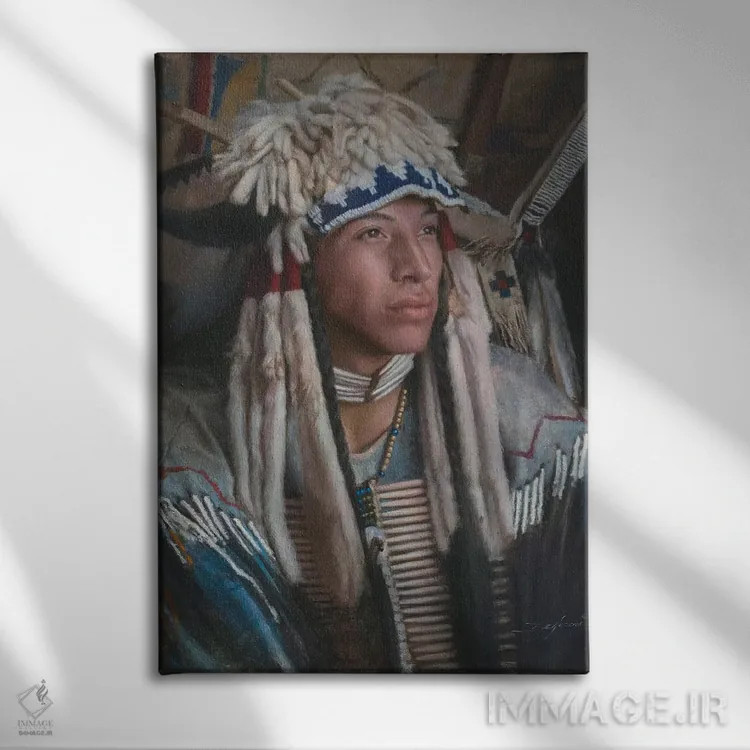 تابلو دکوراتیو کلاه ارمنی اثر دیوید ادوارد کوسرا - نمای روبهرو روی دیوار