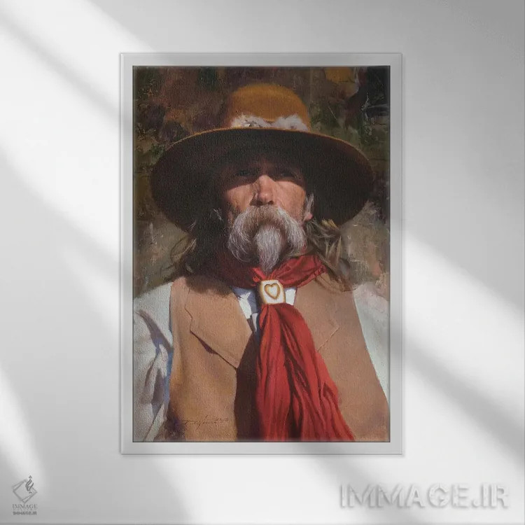 تابلو دکوراتیو لبه سایه دار اثر دیوید ادوارد کوسرا - نمای قابدار سفید