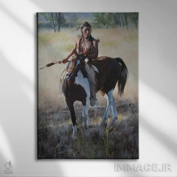 تابلو دکوراتیو از روشنایی به سایه اثر دیوید ادوارد کوسرا - نمای روبهرو روی دیوار