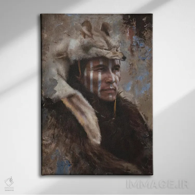 تابلو دکوراتیو پیشاهنگ زمستانی اثر دیوید ادوارد کوسرا - نمای روبهرو روی دیوار