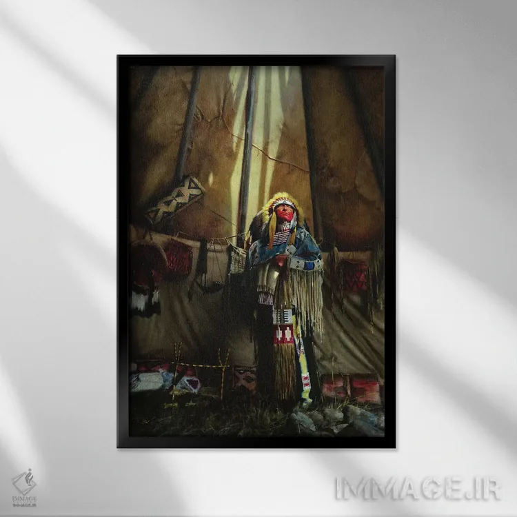 تابلو دکوراتیو جناب والا اثر دیوید ادوارد کوسرا - نمای قابدار مشکی