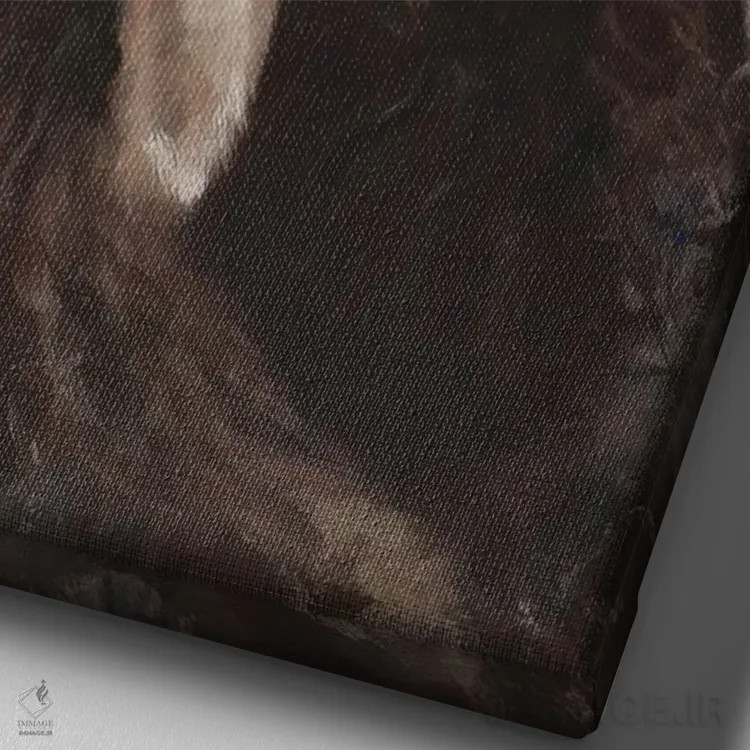 تابلو دکوراتیو پیشاهنگ زمستانی اثر دیوید ادوارد کوسرا - نمای نزدیک بافت بوم