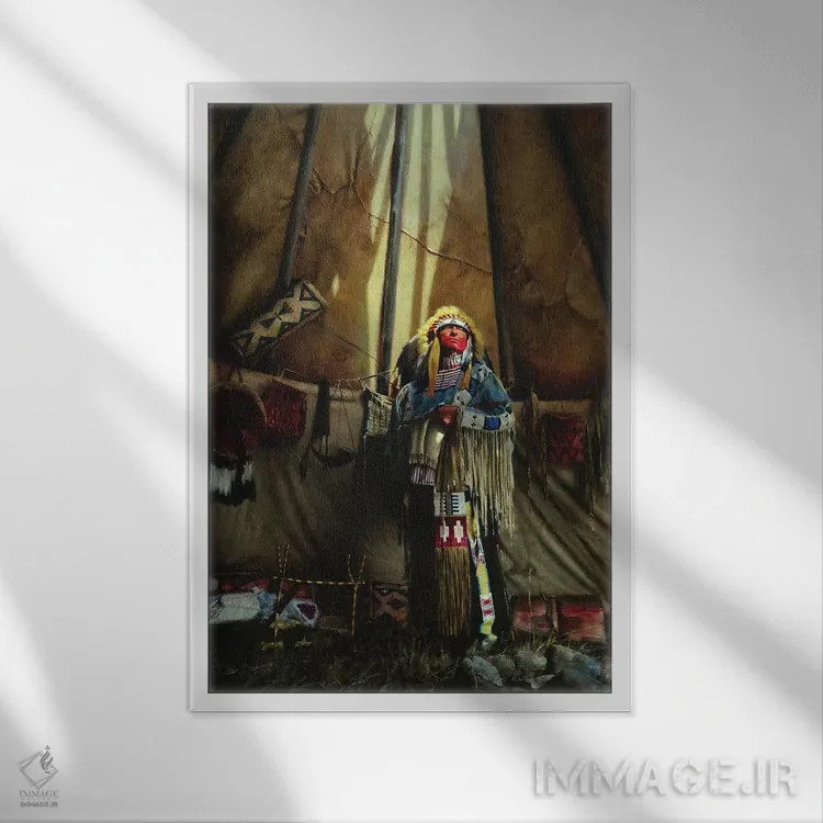 تابلو دکوراتیو جناب والا اثر دیوید ادوارد کوسرا - نمای قابدار سفید