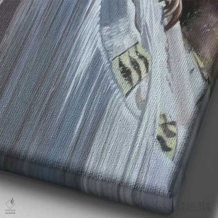 تابلو دکوراتیو باوقار اثر دیوید ادوارد کوسرا - نمای نزدیک بافت بوم