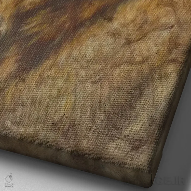 تابلو دکوراتیو سفیر دشت های مرتفع اثر دیوید ادوارد کوسرا - نمای نزدیک بافت بوم