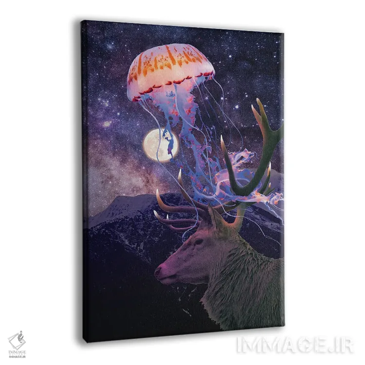 تابلو دکوراتیو نور شب اثر دیوید لوبلاو - نمای پرسپکتیو محصول