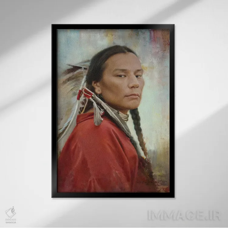 تابلو دکوراتیو وقار اثر دیوید ادوارد کوسرا - نمای قابدار مشکی