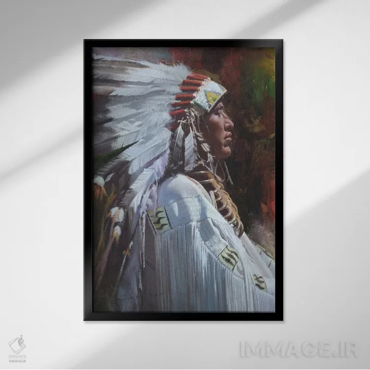 تابلو دکوراتیو باوقار اثر دیوید ادوارد کوسرا - نمای قابدار مشکی